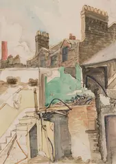 Study for Monument by Jack Shadbolt, 1945, watercolour on paper, sold Sep 2026