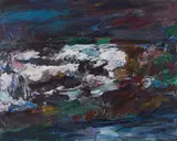 S.D. IV - Barkley Sound Series by Gordon A. Smith, 1989, acrylic on canvas, sold Sep 2026