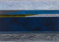West Coast B-22 by Gordon A. Smith, 1974, acrylic on paper, sold Sep 2026