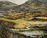 French Sanctuary by David Alexander, 1986, acrylic on canvas, sold Sep 2026