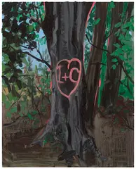 I+C by Kim Dorland, oil on aluminum on board, sold Sep 2026