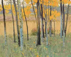 Cariboo October by Robert Genn, 1973, oil on canvas, sold Sep 2026