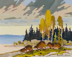 Poplar Pattern by Robert Genn, oil on canvas, sold Sep 2026