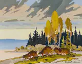 Poplar Pattern by Robert Genn, oil on canvas, sold Sep 2026