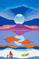 The Islands by Ted Harrison, acrylic on canvas board, sold Sep 2026