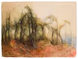 After the Fire by John Hartman, 1976, watercolour on paper, sold Sep 2026
