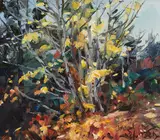 Fall on the Sea View Walk by Daniel Izzard, 1988, oil on board, sold Sep 2026