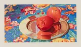 Mangoes on a Brass Plate by Mary Frances Pratt, 1995, colour woodcut, sold Sep 2026