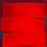 Close Quarters in Crimson & Vermilion by Rosalie Sharp, 2026, oil on canvas, sold Sep 2026