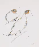 Spruce Grouse by Eddy Cobiness, 1989, watercolour on paper, sold Aug 2026