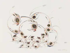 Grouse by Eddy Cobiness, 1993, watercolour on paper, sold Aug 2026