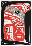 Seawolf Inside Its Own Dorsal Fin by Robert Charles Davidson, 1983, colour serigraph on paper, sold Aug 2026