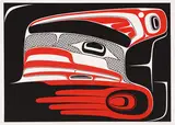 T-Silii-AA-Lis, Raven Finned Killer Whale by Robert Charles Davidson, 1983, colour serigraph on paper, sold Aug 2026