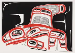 Killerwhale by Robert Davidson, 1983, colour serigraph on paper, sold Aug 2026