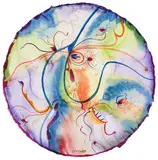 'Tis Season Joyful by Alex Janvier, watercolour on paper, sold Aug 2026