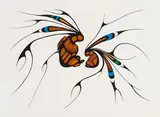 Resting Place by Cecil Youngfox, 1981, acrylic on paper, sold Aug 2026