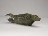 Seal by Aqjangajuk Shaa, stone sculpture, sold Aug 2026