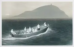 Wesleyville: Seabird Hunters Crossing the Reach by David Blackwood, 1981, etching and aquatint on paper, sold Aug 2026