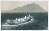 Wesleyville: Seabird Hunters Crossing the Reach by David Blackwood, 1981, etching and aquatint on paper, sold Aug 2026