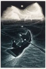 His Father Dreams by David Blackwood, 1985, etching and aquatint on paper, sold Aug 2026