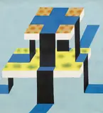 Kreuzbild by Ulrich Knispel, 1968, Öl auf Leinwand, sold Sep 2024