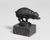 Schwein, Petschaft by August Gaul, Um 1914, Bronze mit schwarzer Patina, sold Dec 2023