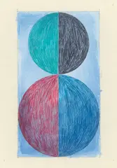 Ohne Titel by Bernd Ribbeck, 2005, Kugelschreiber über Tusche und Bleistift auf Papier, sold Mar 2023