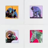 Endangered Species by Andy Warhol, 1987, 3 Farboffsets, jeweils auf Glanzpapier, sold Jan 2021