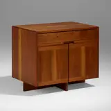 Cabinet by George Nakashima, 1955, American black walnut, sold Jun 2023