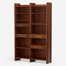 Bookcase, model 540 by Gianfranco Frattini, 1960, rosewood, sold Jun 2023