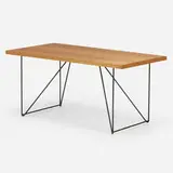 Desk by Luther Conover, c. 1955, mahogany, iron, sold Jun 2023