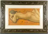 Untitled by Alain Bonnefoit, lithograph nude (12/175), offered Dec 2025