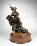 Untitled by Seated Woman, bronze sculpture by jorge de la pena (dated 1983), offered Nov 2025