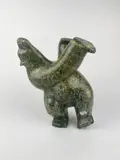 Hand- by Isaaci Petaulassie, carved serpentine sculpture, offered Nov 2025