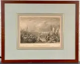 Untitled by Old London Bridge and Vicinity, engraving after j.m.w. turner, engraved by edward goodall, offered Aug 2025