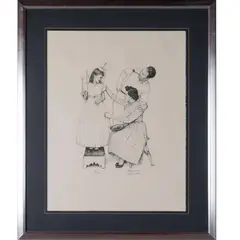 Debut, from the portfolio American Family by Norman Rockwell, 1972, Lithograph on Arches paper, offered Apr 2026