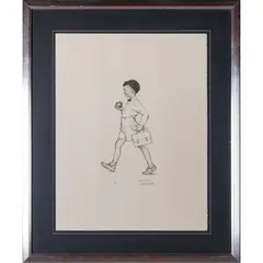 Teacher's Pet, from the portfolio American Family by Norman Rockwell, 1972, Lithograph on Arches paper, offered Apr 2026