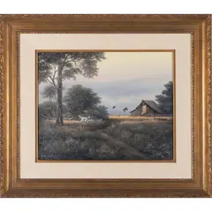 Hunting Quail by Gene Speck, 1993, Oil on board, offered Apr 2026