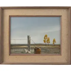 Desolate Landscape by Gene Speck, Oil on board, offered Apr 2026