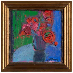 Garden Flowers by Henrietta Berk, 1968, Oil on canvas, offered Mar 2026