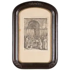 after Albrecht Durer (German, 1471-1528).The Rejection of Joachim's Offering, from The Life of the Virgin by Marcantonio Raimondi, circa 1504, Engraving on paper, offered Feb 2026