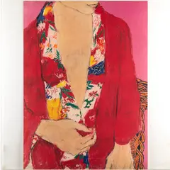 Girl Standing with Red Kimono, 1978.Color by George Segal, lithograph on wove paper, offered Dec 2025