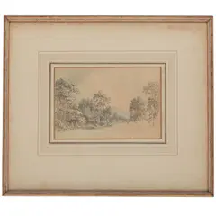 Near Chilworth, Surrey by Anthony Devis, circa 1780, Watercolor on laid paper, offered Dec 2025
