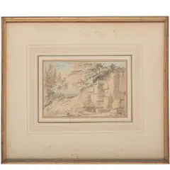 Frosher Hill, Surrey by Anthony Devis, circa 1780, Watercolor on laid paper, offered Dec 2025