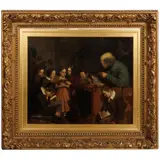 The Lesson by William Fettes Douglas, circa 1870, Oil on canvas, artist's name on label affixed to, offered Dec 2025