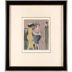 SerigraphSigned l/rEdition 122/25010in. x 12in (25cm. x 30cm)Framed: by David Schneuer, serigraph prints of cafe scenes and depictions of the German and Parisian social, offered Oct 2025