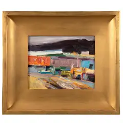 Warehouse Fifth Ave. Marina by Lundy Siegriest, 1978, Oil on canvasUnsignedCanvas: 8in x 10in (20 cm. x 25 cm)Frame: 14.5in. x 16.5in, offered Jul 2025
