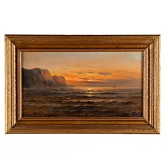Blazing Sunset by Nels Hagerup, Oil on board, offered Jul 2025