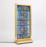 Shalom Window by Yaacov Agam, silkscreen on plexiglas and brass, offered Dec 2025
