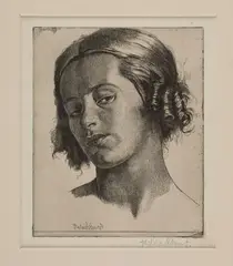 Nadia by Gerald Brockhurst, 1921, Etching on paper, offered Dec 2025